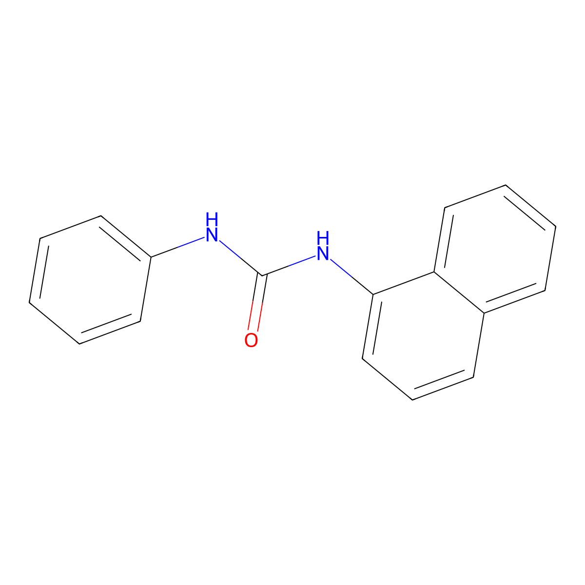 Urea, 1-(1-naphthyl)-3-phenyl- molecular structure, CAS 5031-71-0