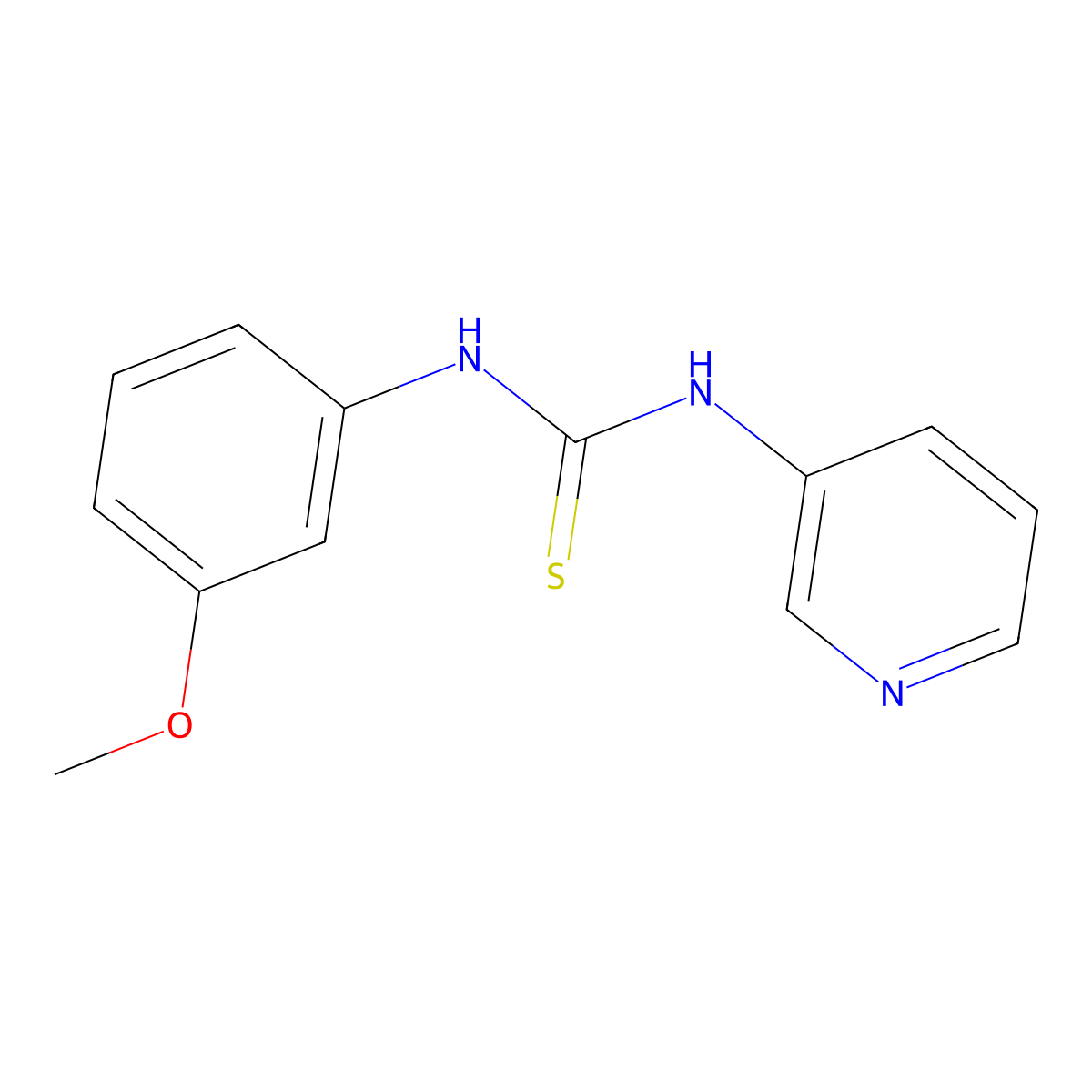 1-(3-Methoxyphenyl)-3-pyridin-3-ylthiourea molecular structure, CAS 503145-31-1