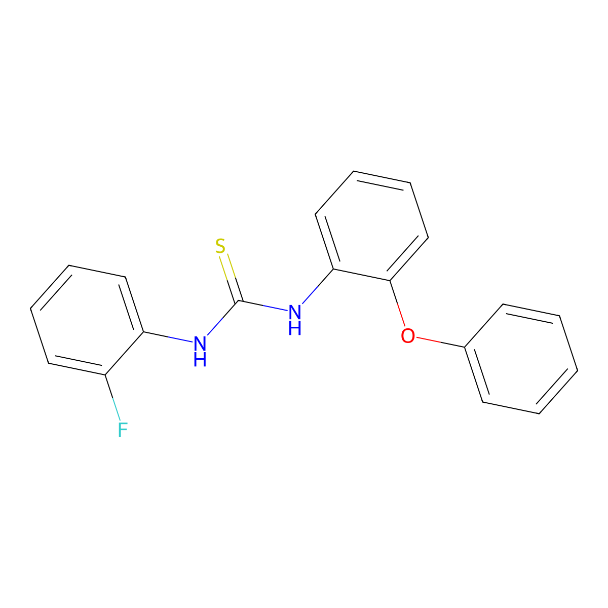 1-(2-Fluorophenyl)-3-(2-phenoxyphenyl)thiourea molecular structure, CAS 503147-15-7