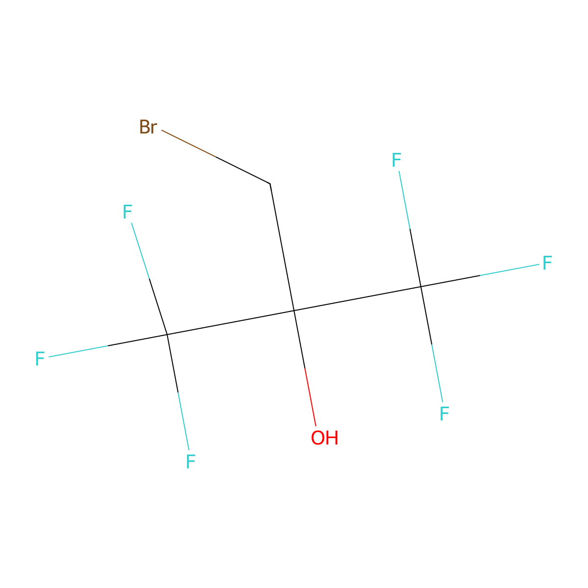 2-(Bromomethyl)hexafluoropropan-2-ol molecular structure, CAS 503169-76-4