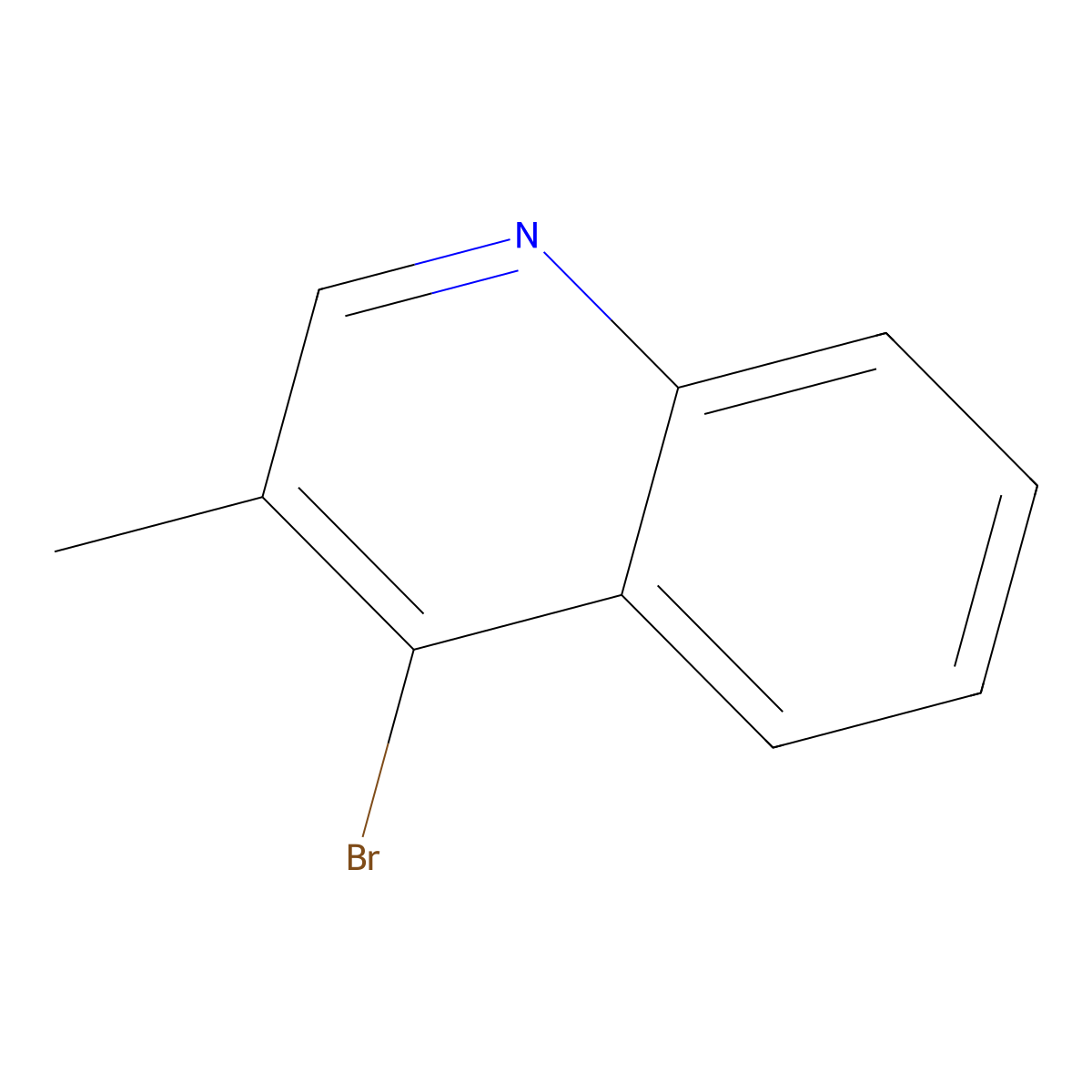 Quinoline, 4-bromo-3-methyl- molecular structure, CAS 503172-09-6