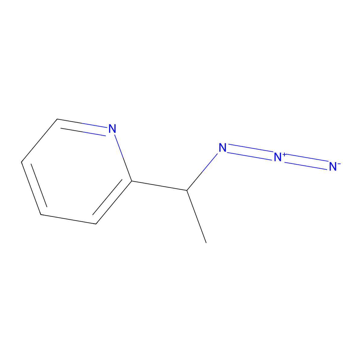 2-(1-Azidoethyl)pyridine molecular structure, CAS 503173-07-7