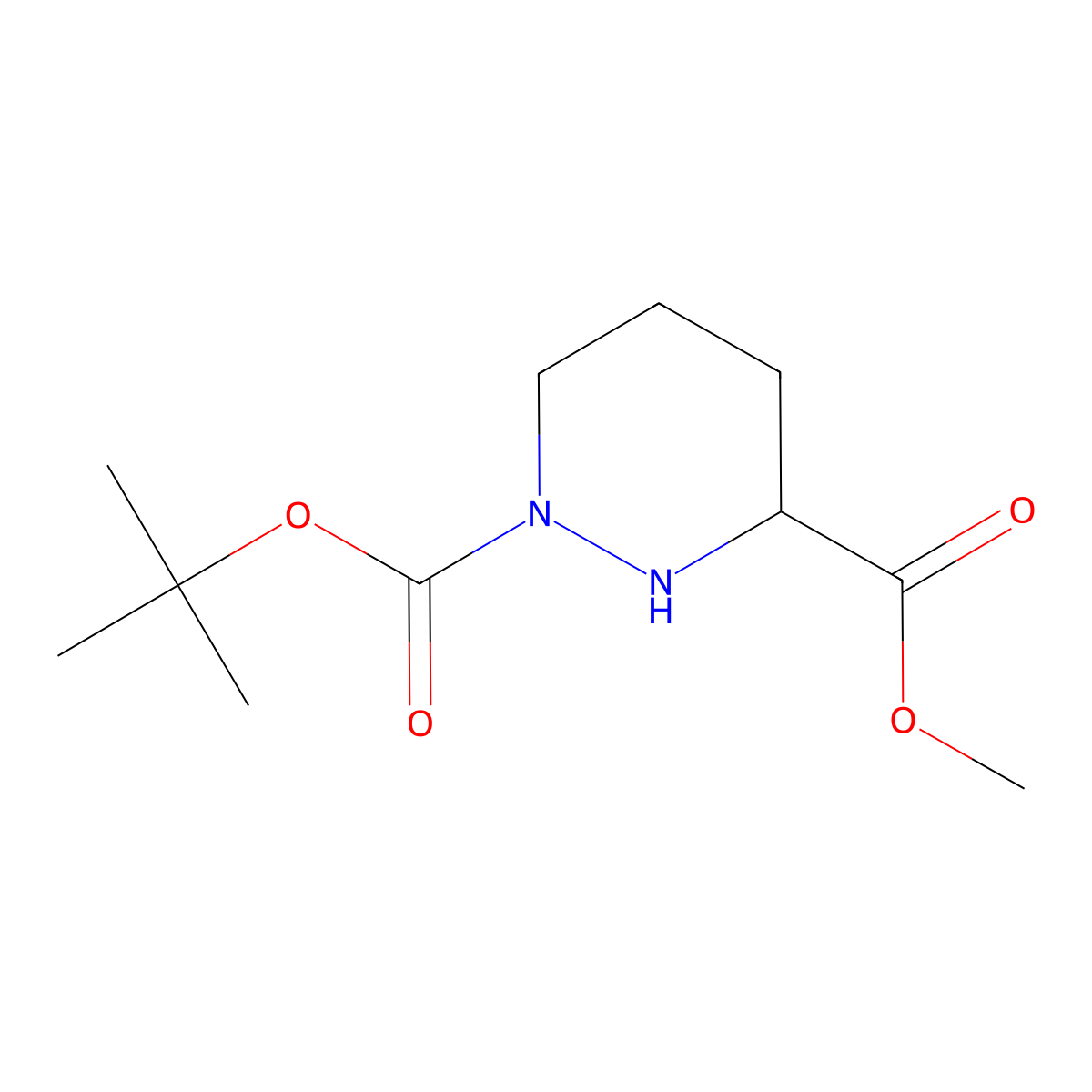 1-(tert-Butyl) 3-methyl (S)-tetrahydropyridazine-1,3(2H)-dicarboxylate molecular structure, CAS 503177-95-5