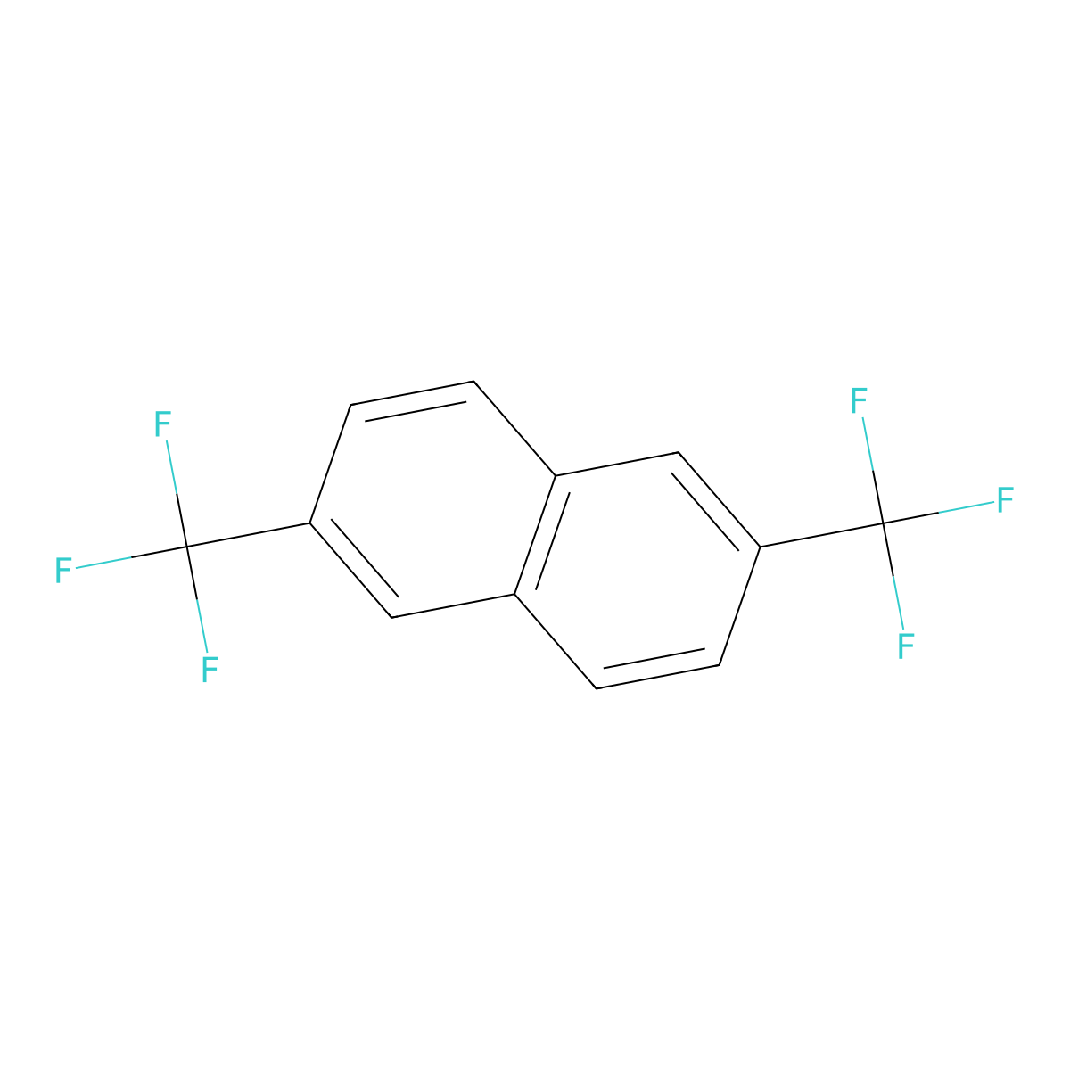 2,6-Bis(trifluoromethyl)naphthalene molecular structure, CAS 50318-10-0