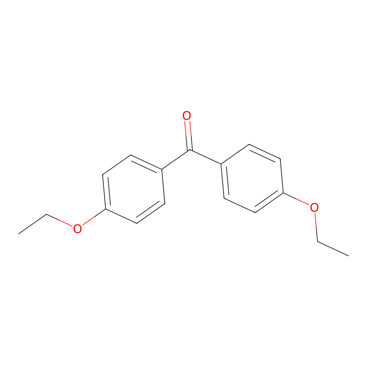 Bis(4-ethoxyphenyl)methanone molecular structure, CAS 5032-11-1