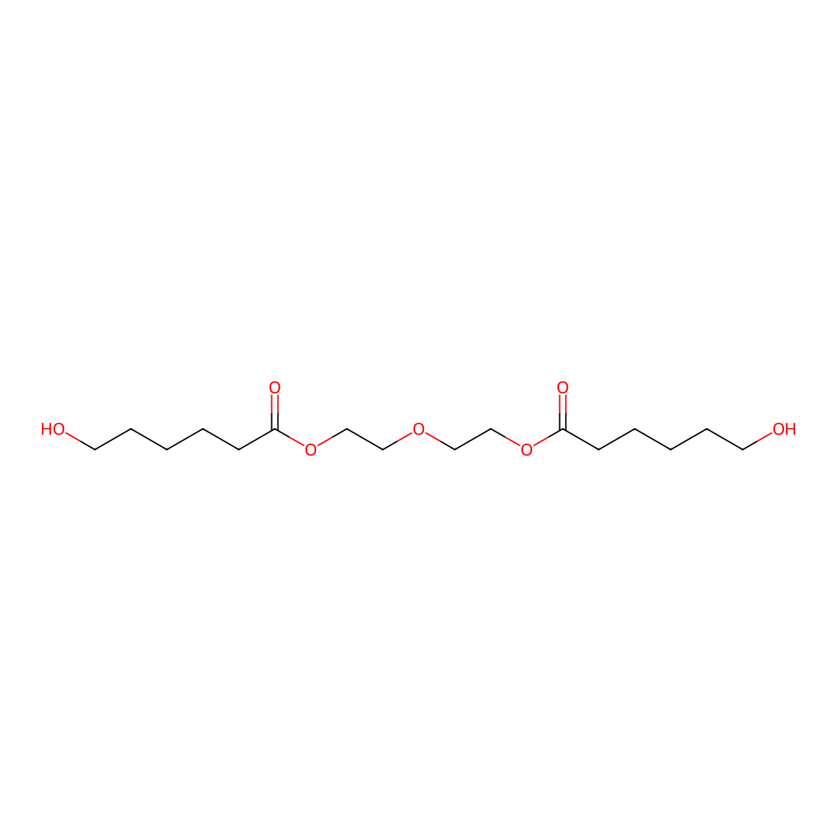 2-[2-(6-Hydroxyhexanoyloxy)ethoxy]ethyl 6-hydroxyhexanoate molecular structure, CAS 50327-24-7
