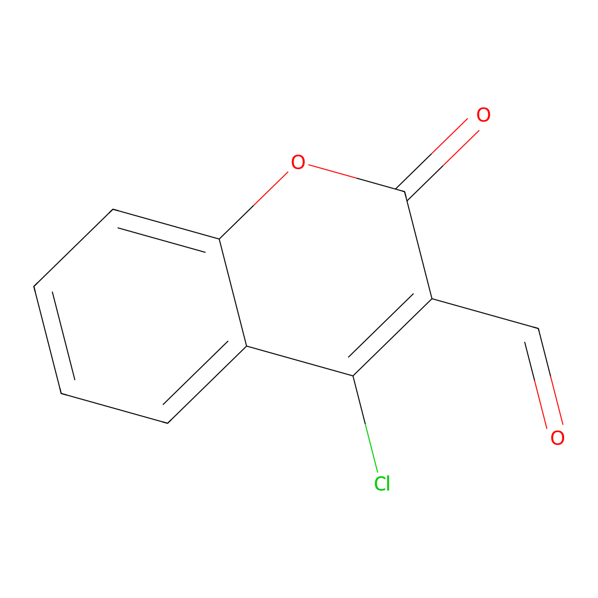 4-Chloro-3-formylcoumarin molecular structure, CAS 50329-91-4