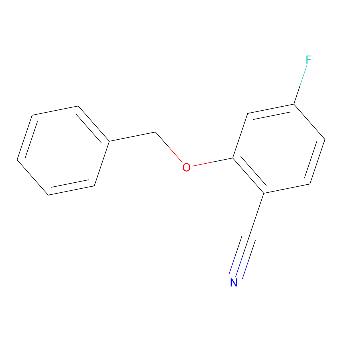 2-(Benzyloxy)-4-fluorobenzonitrile molecular structure, CAS 503293-06-9