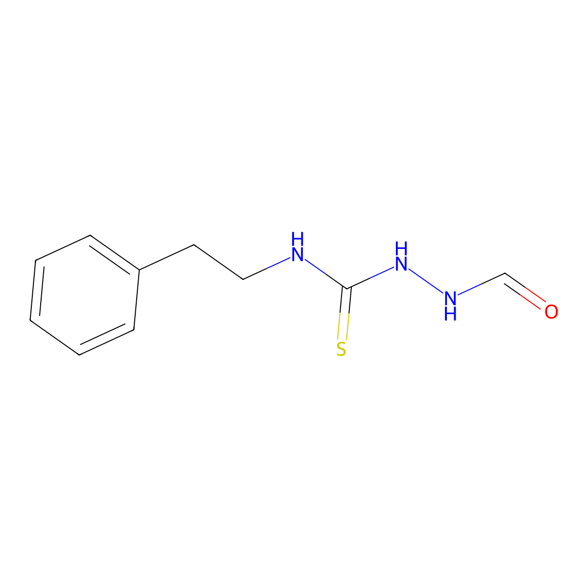 2-formyl-N-(2-phenylethyl)hydrazinecarbothioamide molecular structure, CAS 503297-71-0