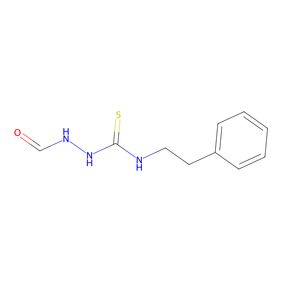 2-formyl-N-(2-phenylethyl)hydrazinecarbothioamide molecular structure, CAS 503297-71-0