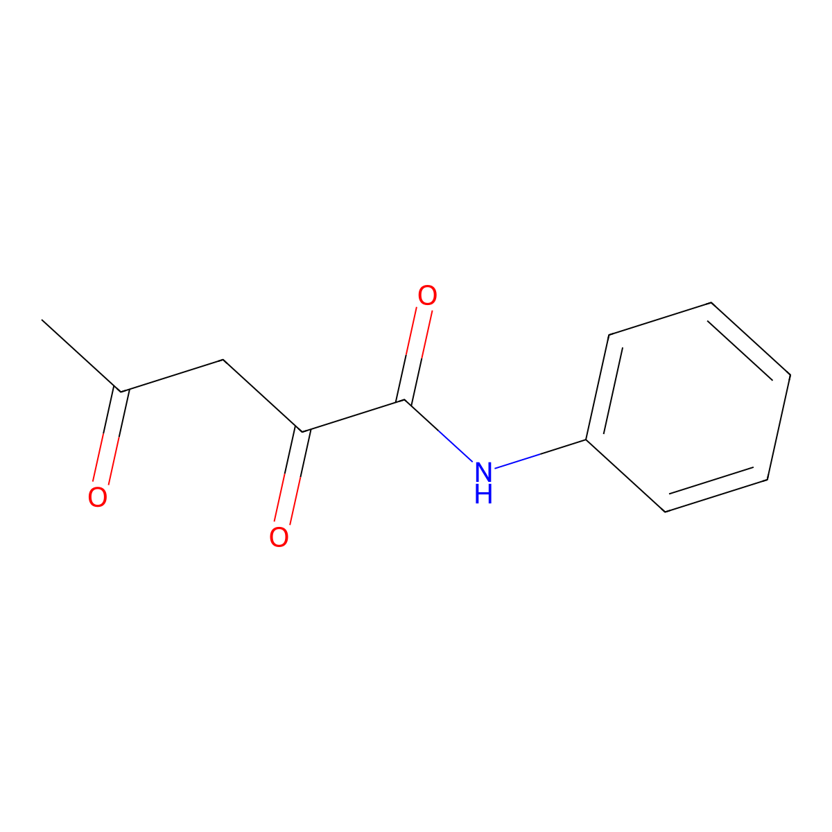 2,4-Dioxo-N-phenylpentanamide molecular structure, CAS 503300-35-4