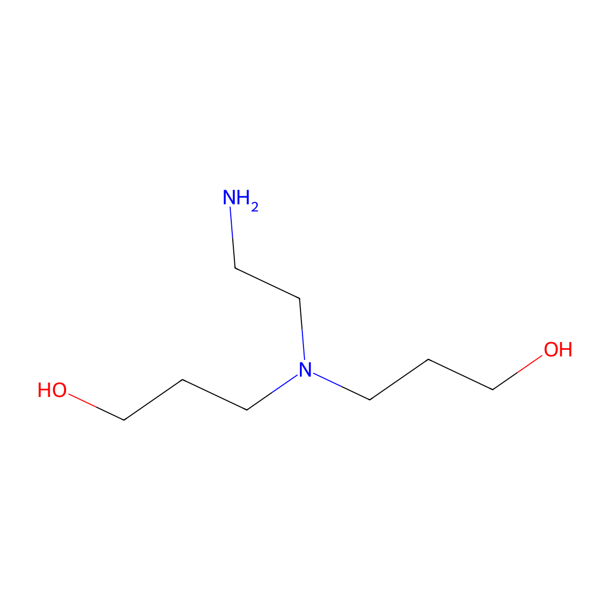 3,3'-((2-Aminoethyl)azanediyl)bis(propan-1-ol) molecular structure, CAS 50331-68-5
