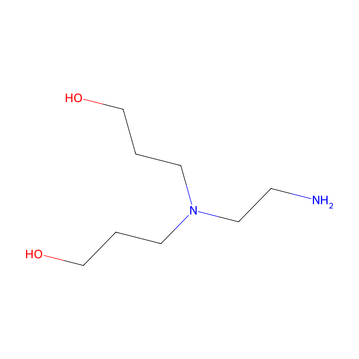 3,3'-((2-Aminoethyl)azanediyl)bis(propan-1-ol) molecular structure, CAS 50331-68-5