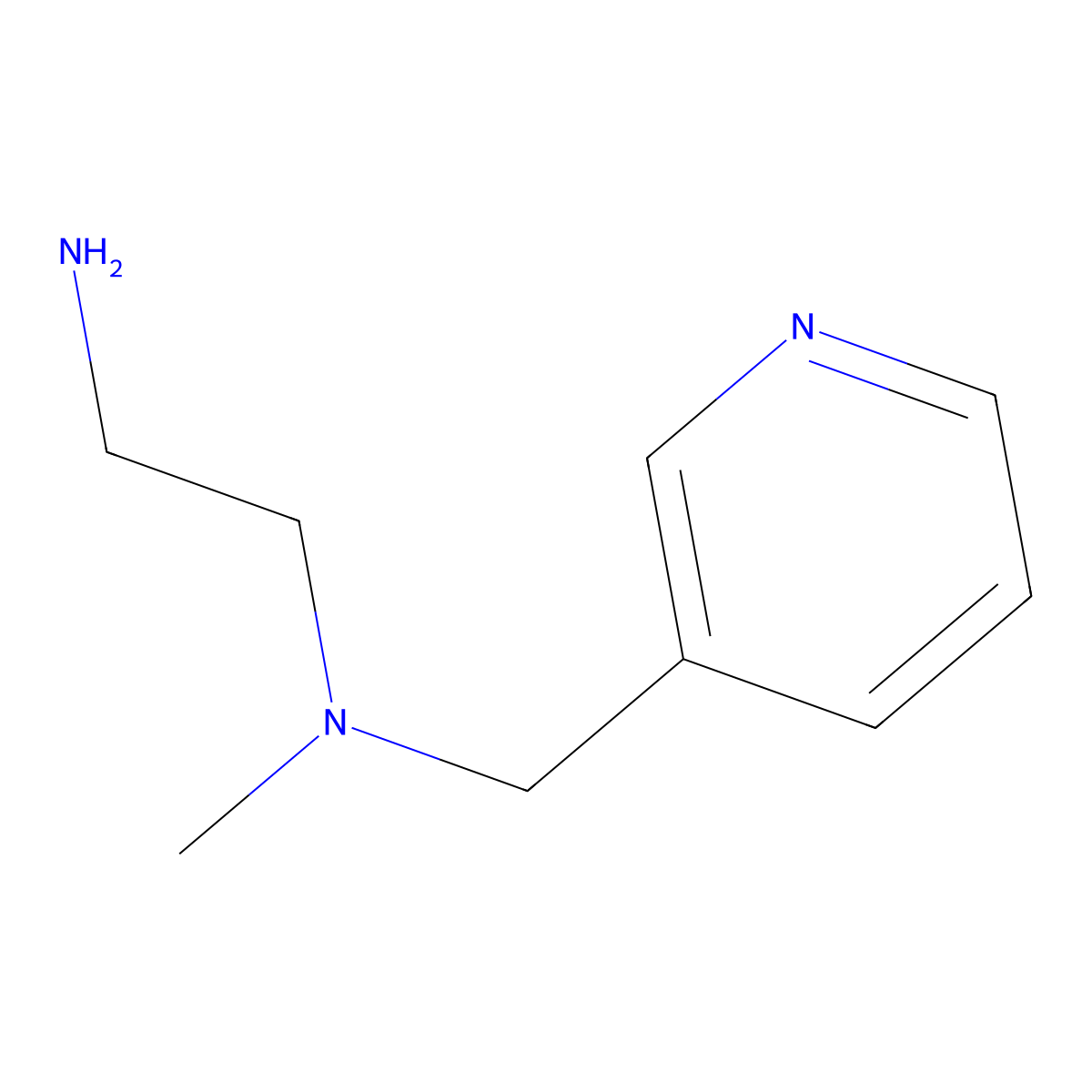N1-Methyl-N1-(pyridin-3-ylmethyl)ethane-1,2-diamine molecular structure, CAS 50331-69-6