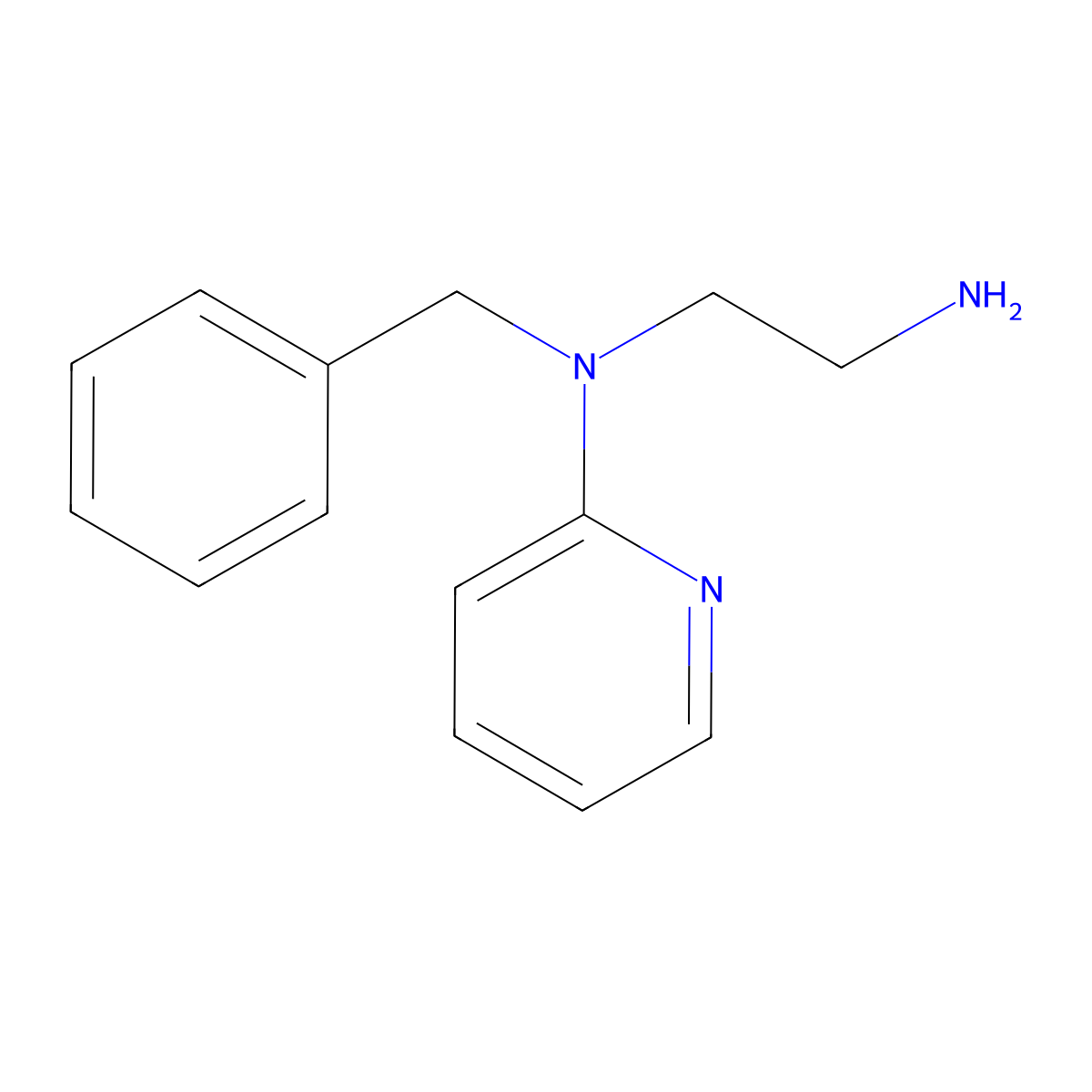 N-(2-aminoethyl)-N-benzylpyridin-2-amine molecular structure, CAS 50331-70-9