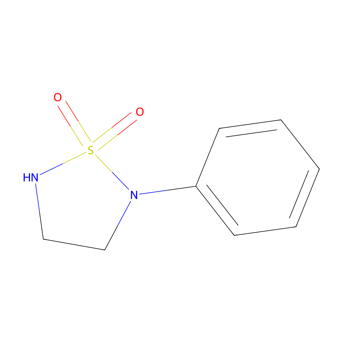 2-Phenyl-1,2,5-thiadiazolidine-1,1-dione molecular structure, CAS 503310-73-4