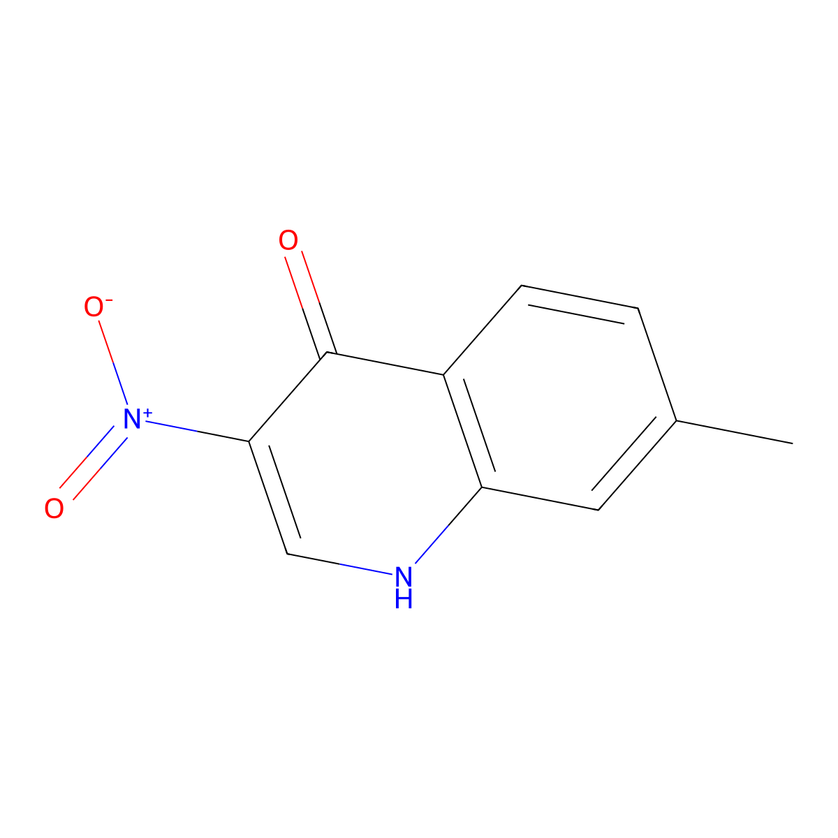 7-Methyl-3-nitroquinolin-4-ol molecular structure, CAS 50332-60-0
