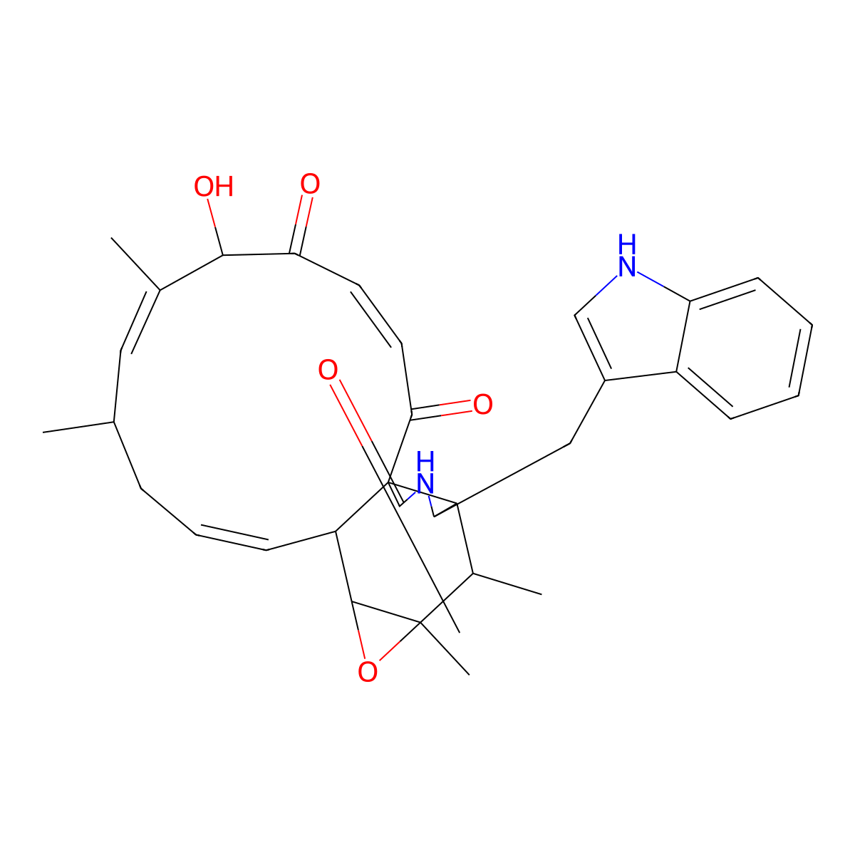 Chaetoglobosin A molecular structure, CAS 50335-03-0