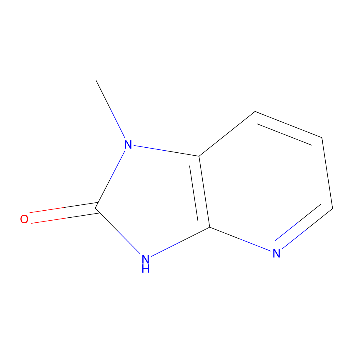 1-Methyl-1h-imidazo[4,5-b]pyridin-2(3h)-one molecular structure, CAS 50339-06-5