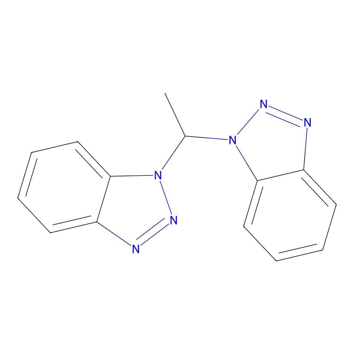 1-[1-(1H-1,2,3-Benzotriazol-1-yl)ethyl]-1H-1,2,3-benzotriazole molecular structure, CAS 50339-35-0