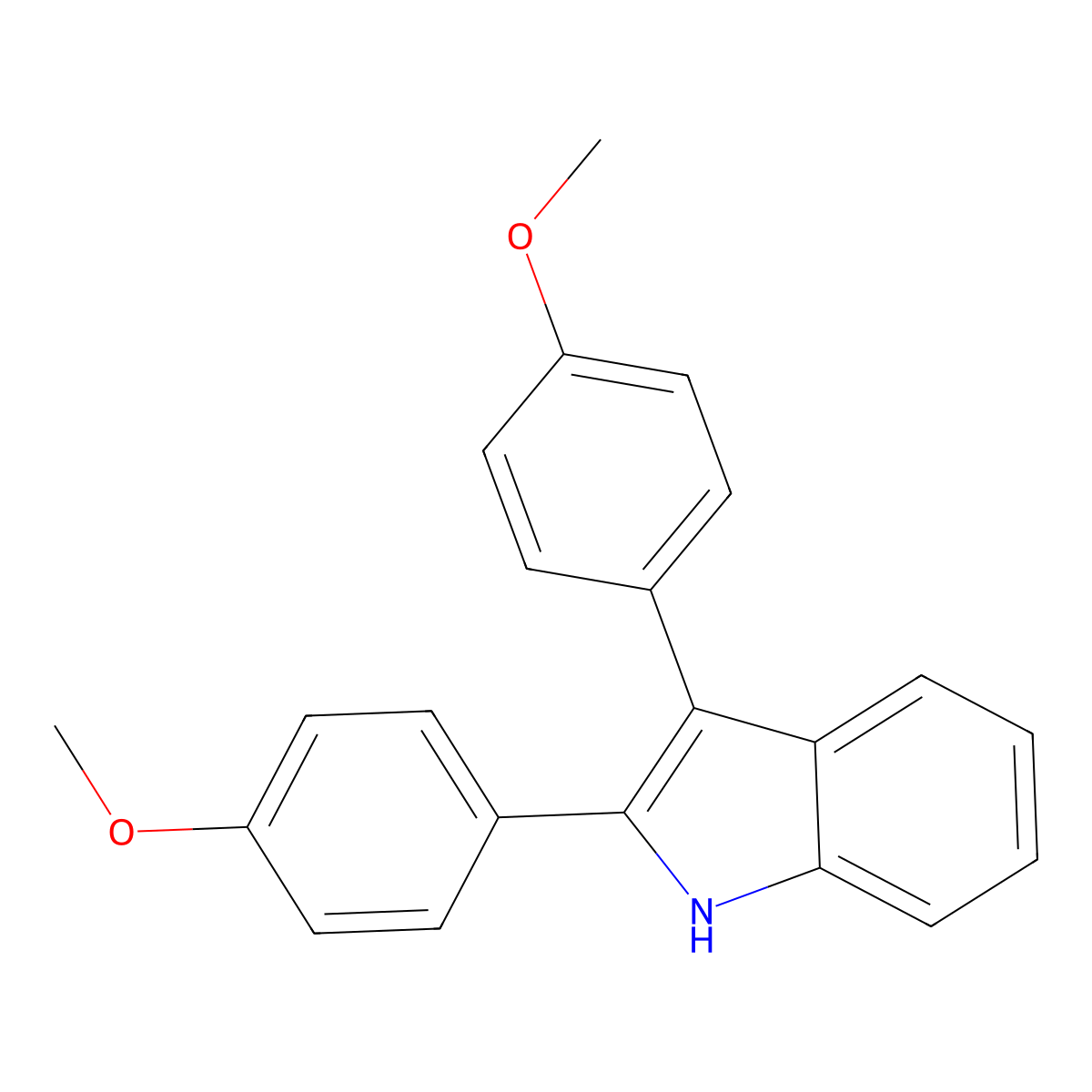 Indoxole molecular structure, CAS 5034-76-4
