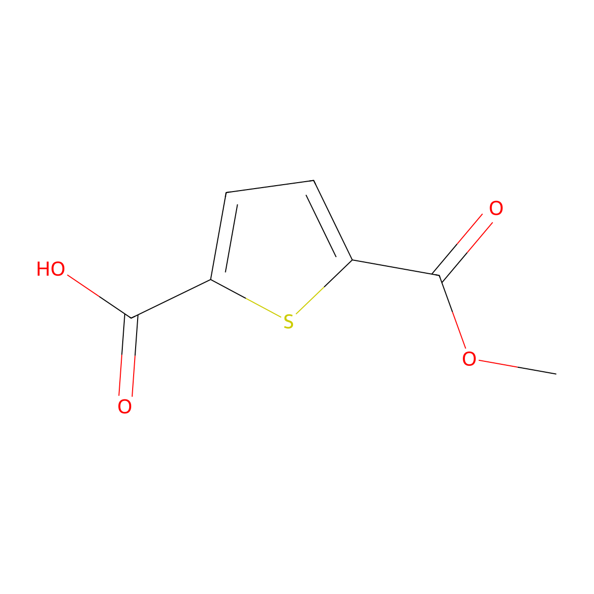 5-(Methoxycarbonyl)thiophene-2-carboxylic acid molecular structure, CAS 50340-79-9