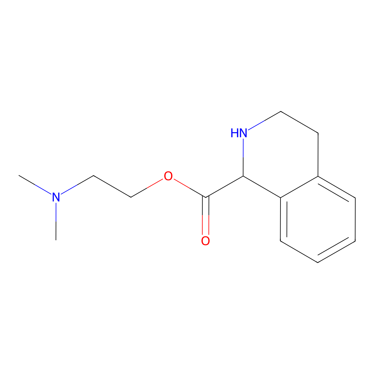 2-(Dimethylamino)ethyl 1,2,3,4-tetrahydroisoquinoline-1-carboxylate molecular structure, CAS 50341-98-5