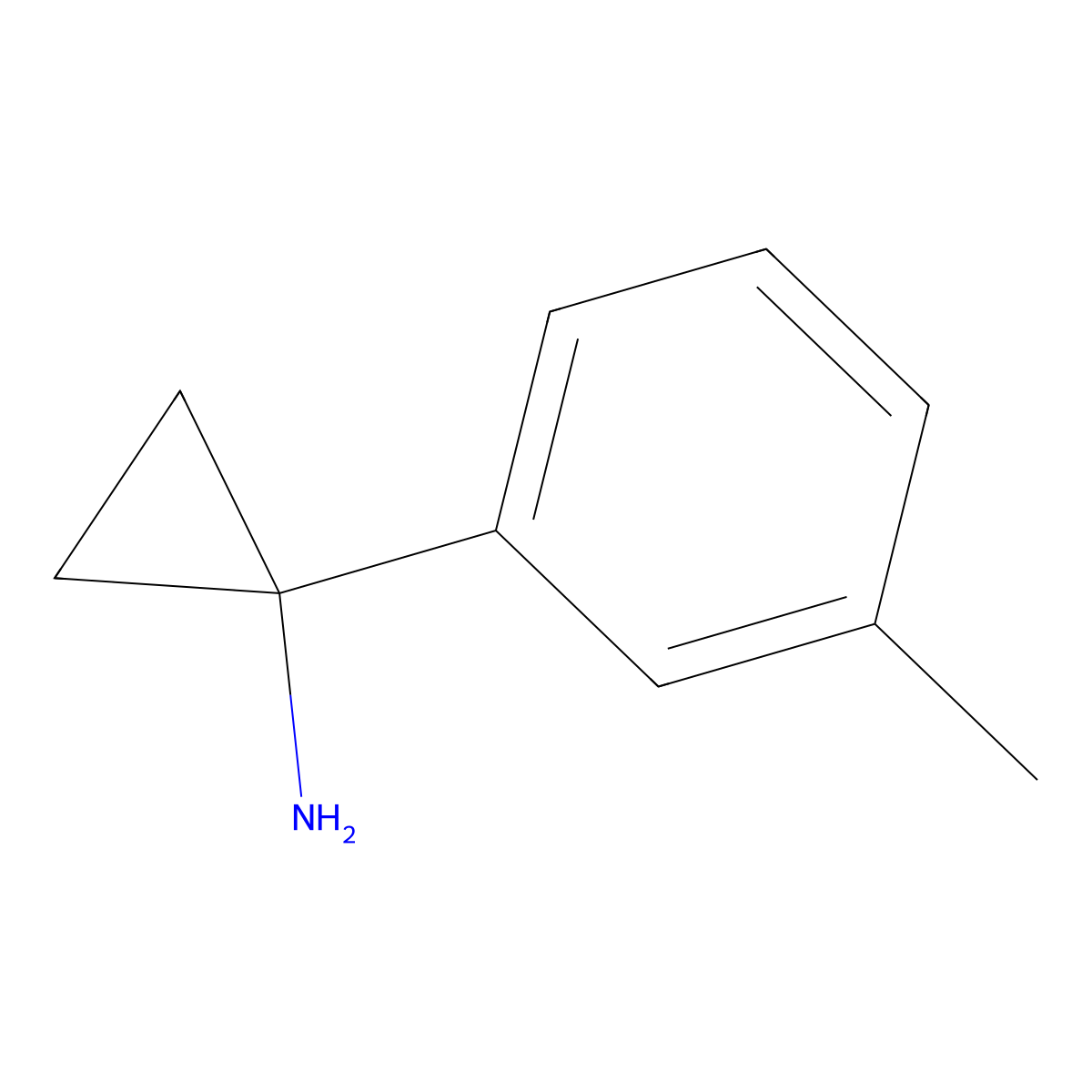 1-(m-Tolyl)cyclopropanamine molecular structure, CAS 503417-30-9