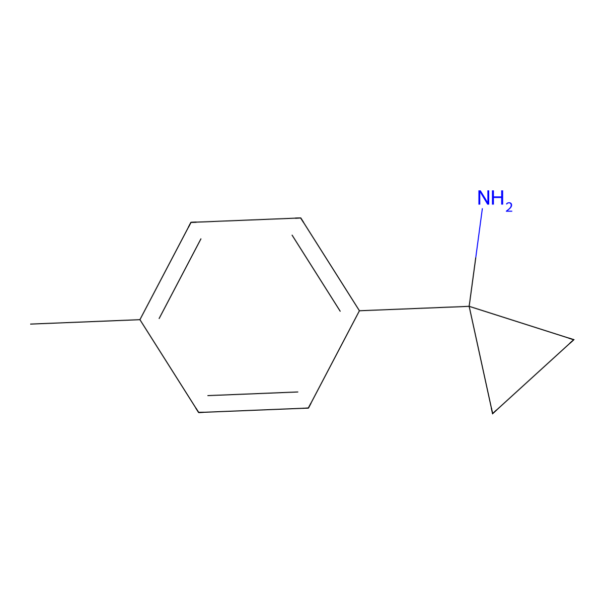 1-(p-Tolyl)cyclopropanamine molecular structure, CAS 503417-31-0