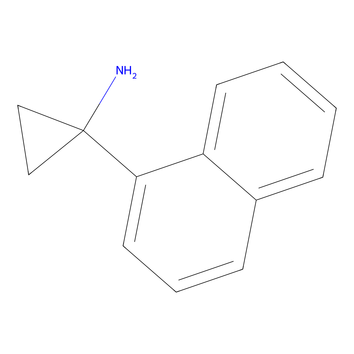 1-(Naphthalen-1-yl)cyclopropan-1-amine molecular structure, CAS 503417-39-8