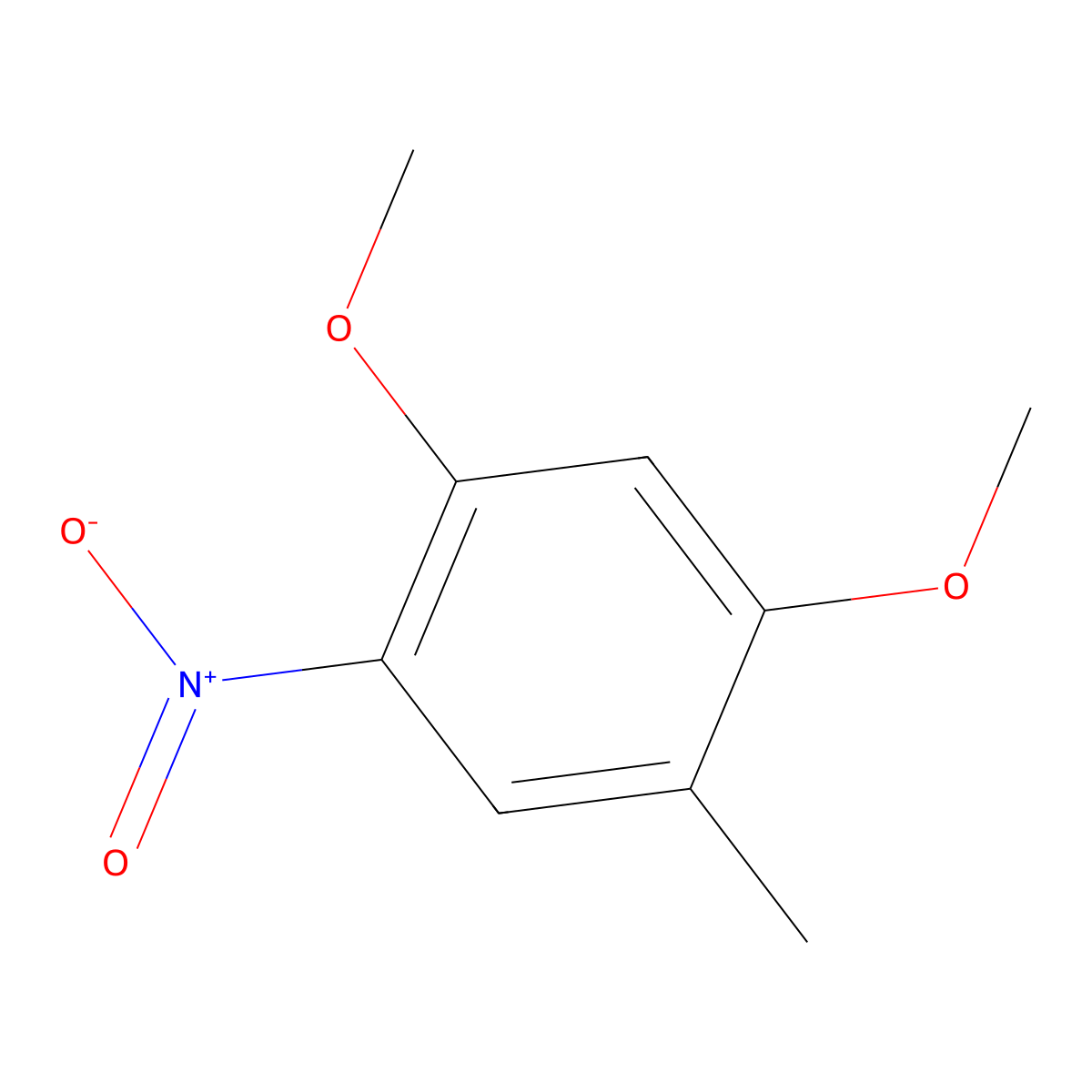 1,5-Dimethoxy-2-methyl-4-nitrobenzene molecular structure, CAS 50342-31-9