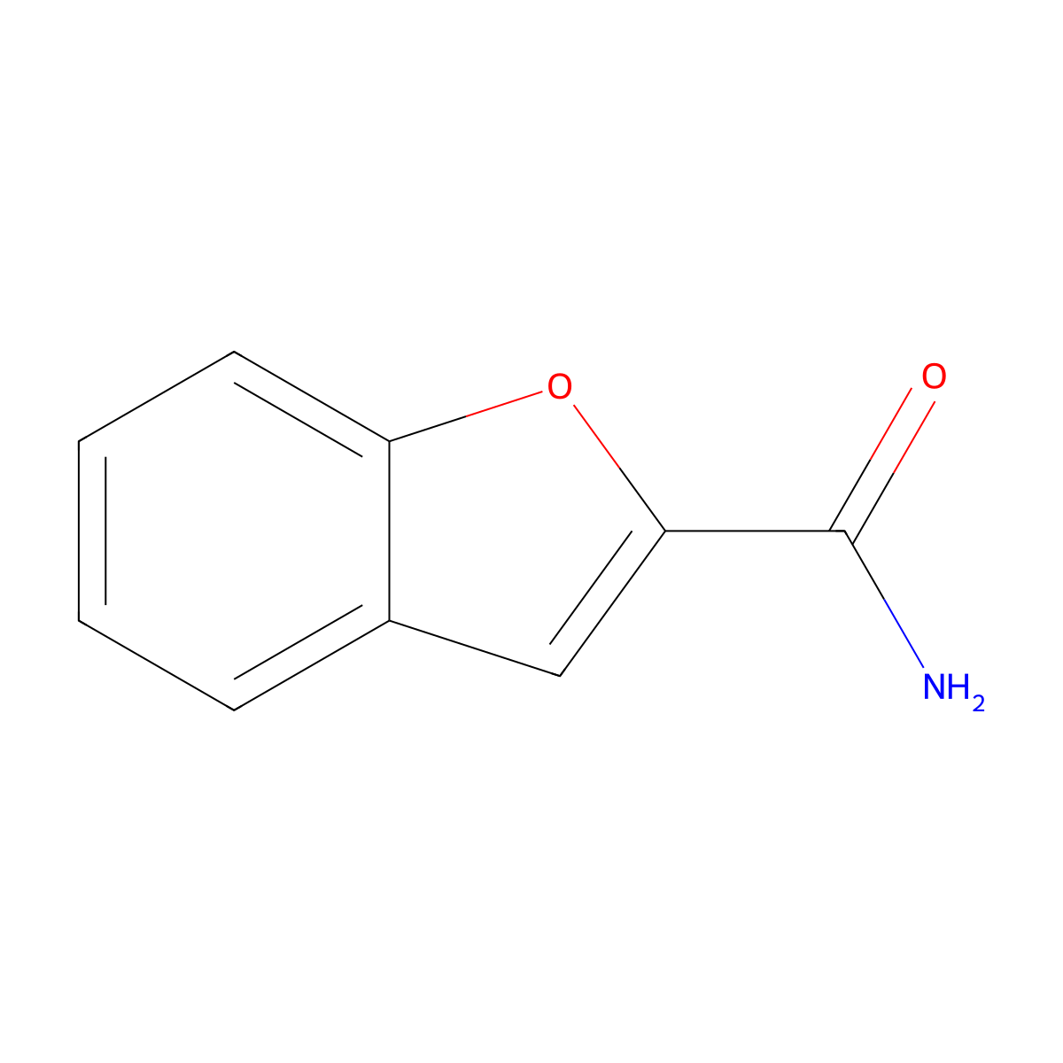 2-Benzofurancarboxamide molecular structure, CAS 50342-50-2