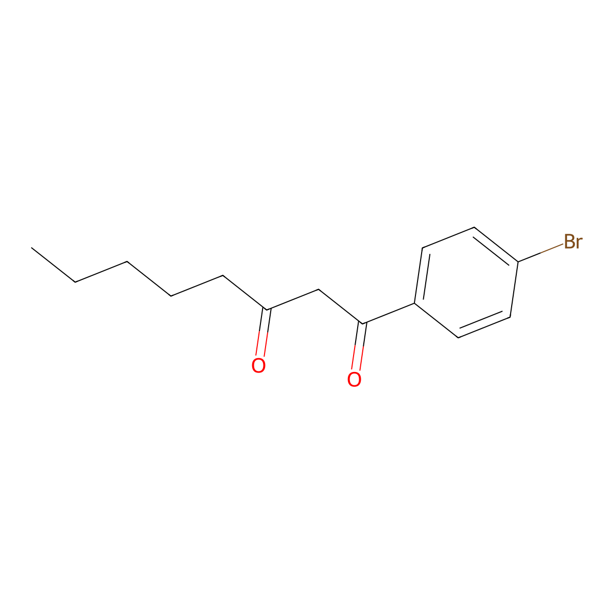 1-(4-Bromophenyl)-1,3-octanedione molecular structure, CAS 503423-53-8