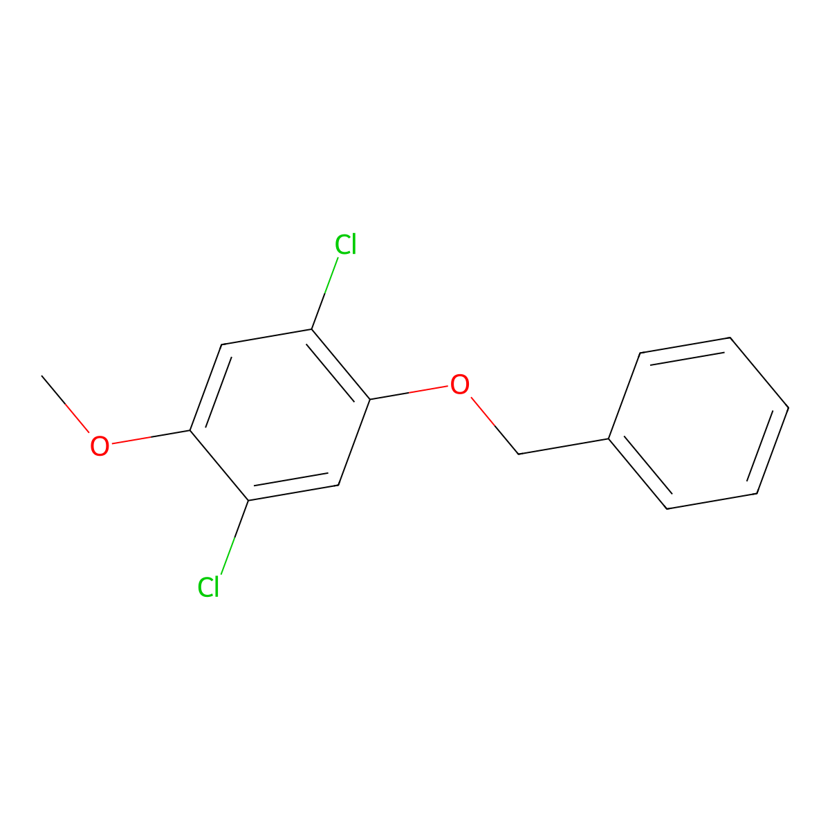 1-(Benzyloxy)-2,5-dichloro-4-methoxybenzene molecular structure, CAS 503424-65-5