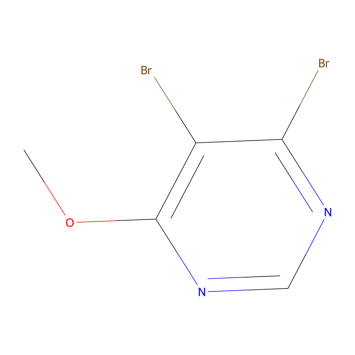 4,5-Dibromo-6-methoxypyrimidine molecular structure, CAS 503425-88-5