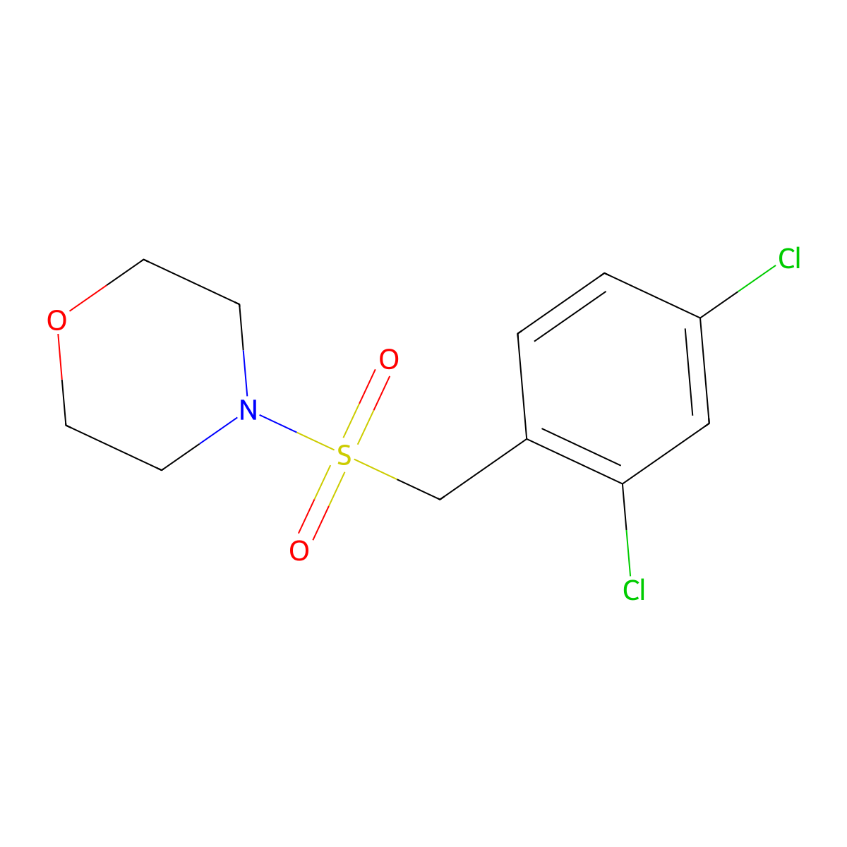 4-[(2,4-Dichlorobenzyl)sulfonyl]morpholine molecular structure, CAS 503426-73-1
