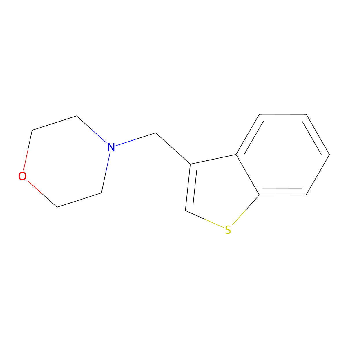 4-(Benzo[b]thiophen-3-ylmethyl)morpholine molecular structure, CAS 503426-87-7