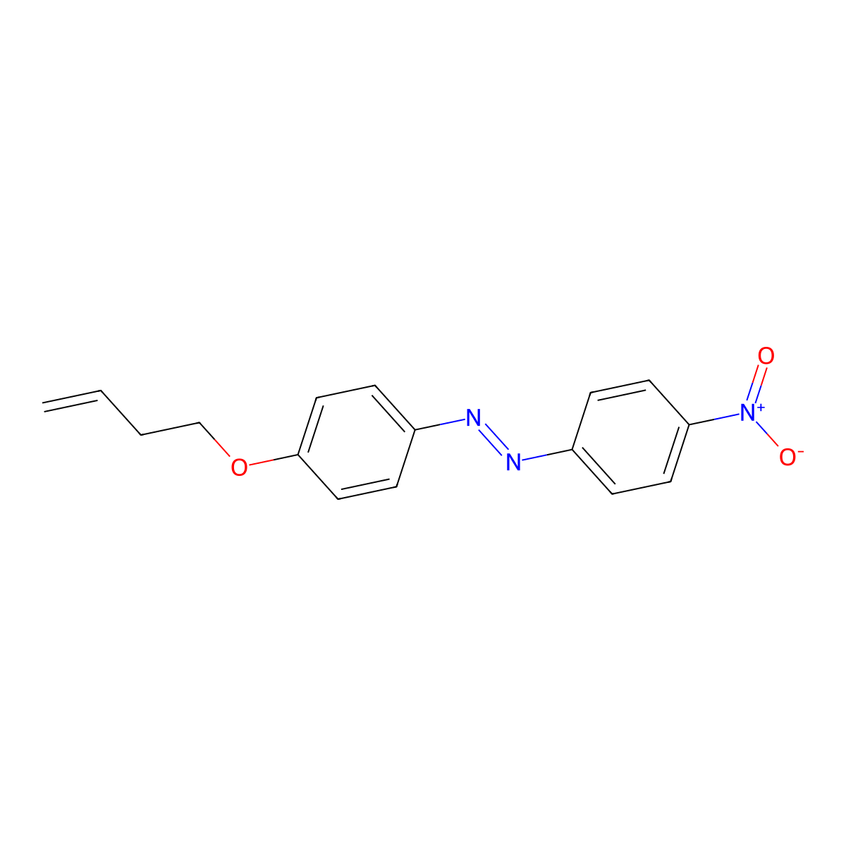 (4-But-3-enoxyphenyl)-(4-nitrophenyl)diazene molecular structure, CAS 503428-71-5