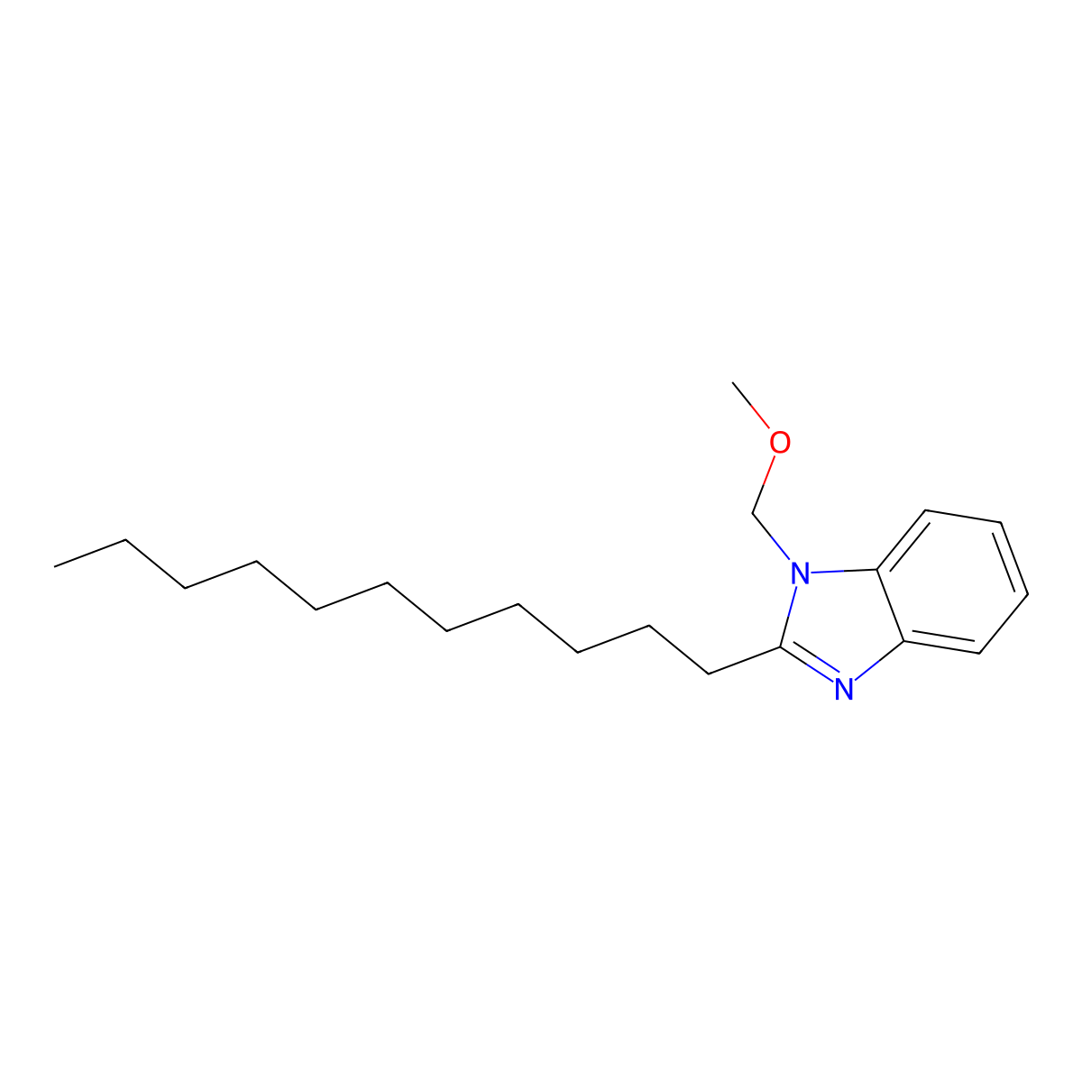 1-(Methoxymethyl)-2-undecylbenzimidazole molecular structure, CAS 503431-02-5