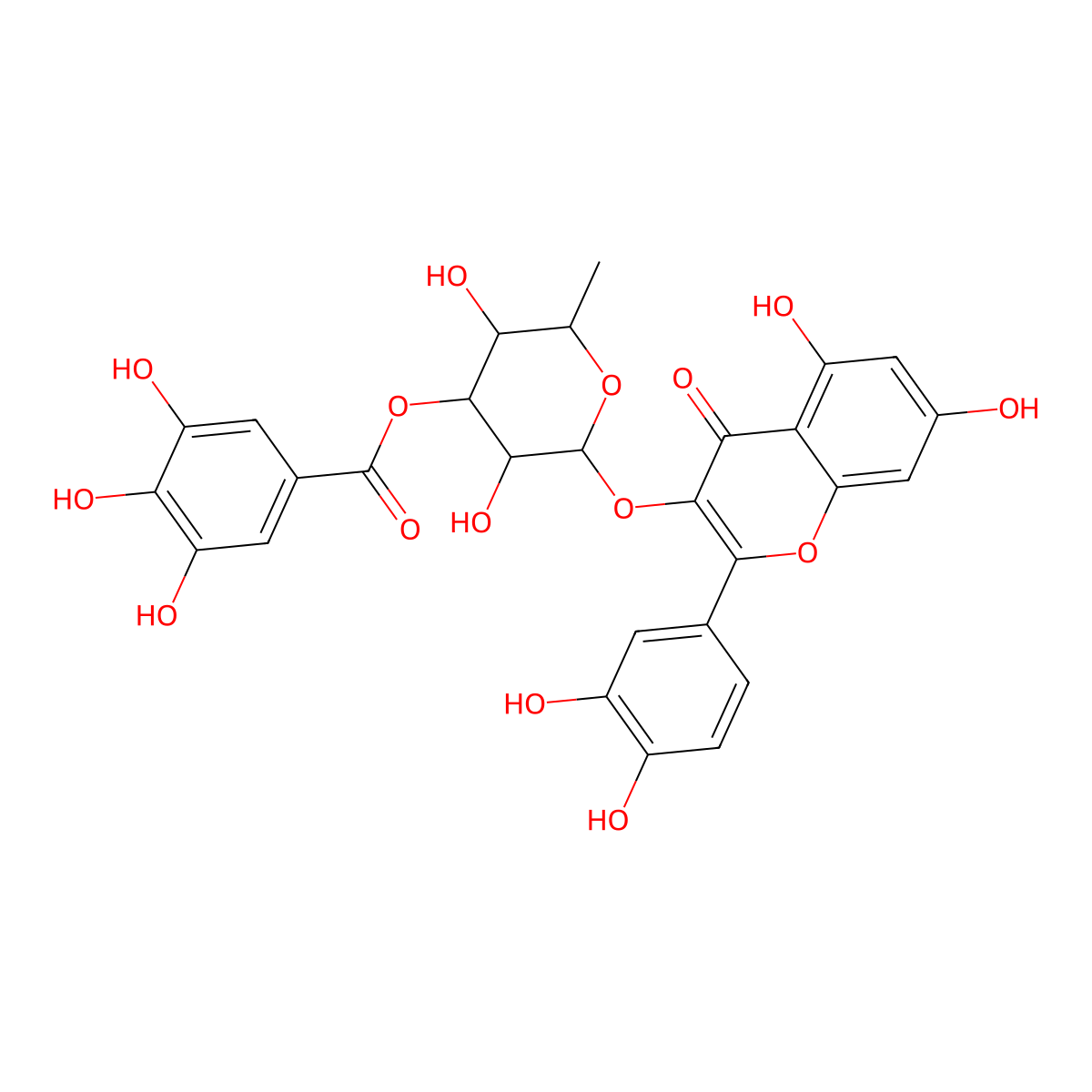 3''-Galloylquercitrin molecular structure, CAS 503446-90-0