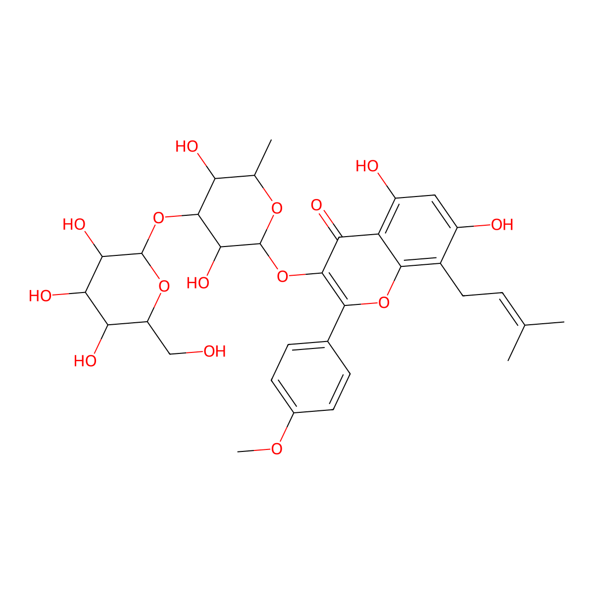 Iso-sagittatoside A molecular structure, CAS 503456-08-4