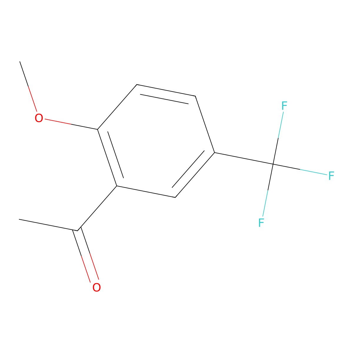 1-(2-Methoxy-5-trifluoromethylphenyl)ethanone molecular structure, CAS 503464-99-1
