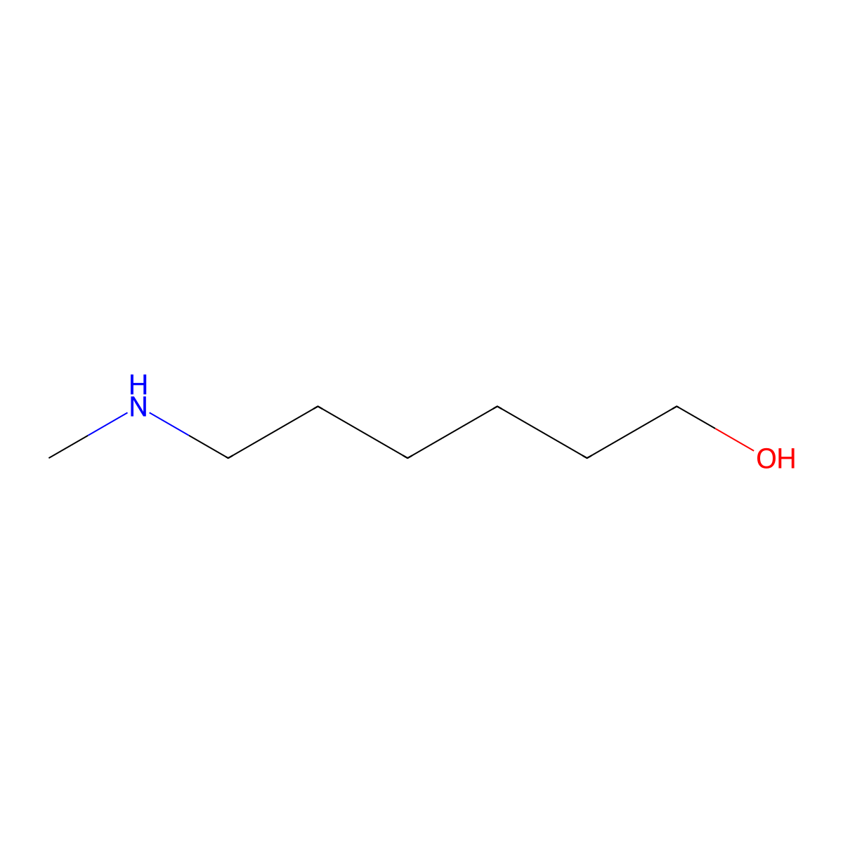 6-(Methylamino)hexan-1-ol molecular structure, CAS 50347-17-6