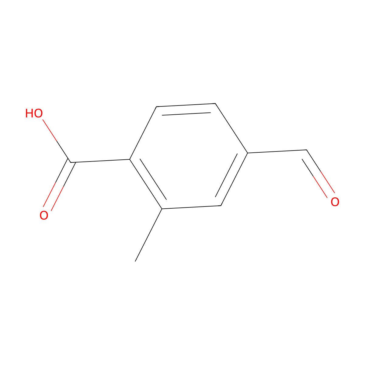 4-Formyl-2-methylbenzoic acid molecular structure, CAS 503470-23-3