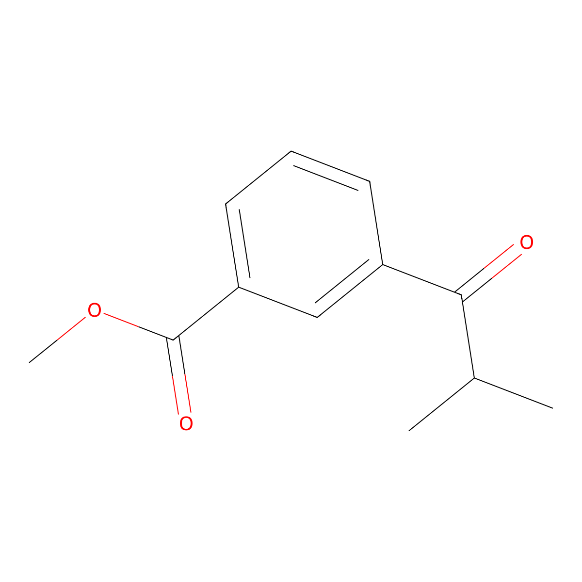 Methyl 3-(2-methyl-1-oxopropyl)benzoate molecular structure, CAS 503472-61-5