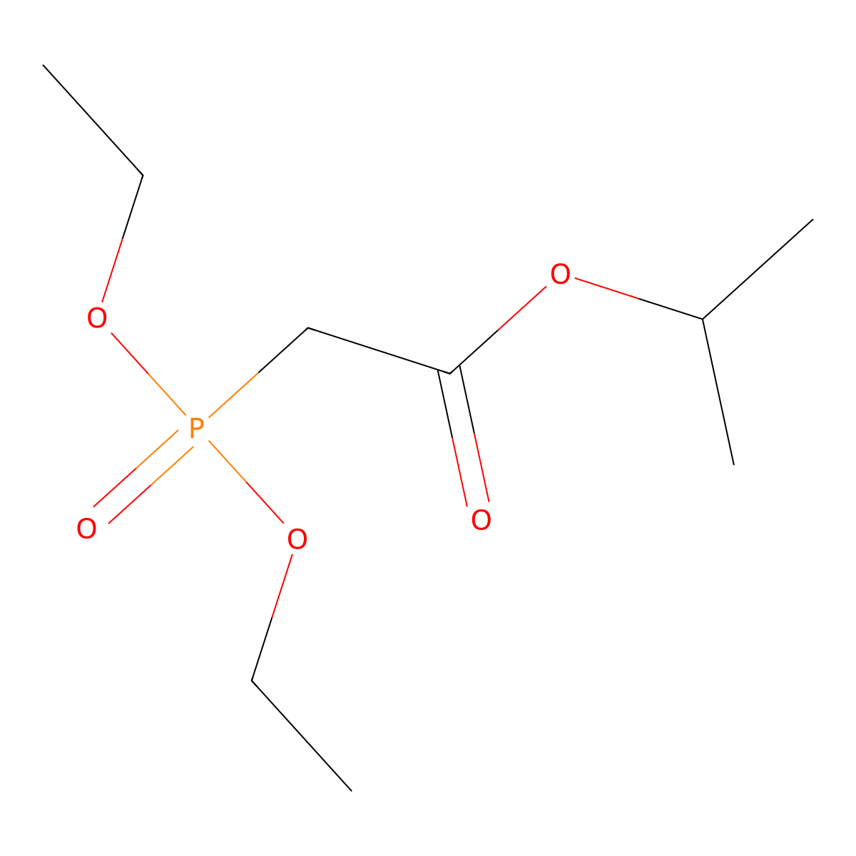 Propan-2-yl 2-(diethoxyphosphoryl)acetate molecular structure, CAS 50350-99-7