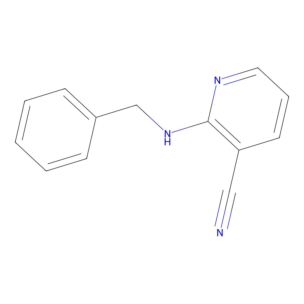 2-(Benzylamino)nicotinonitrile molecular structure, CAS 50351-72-9