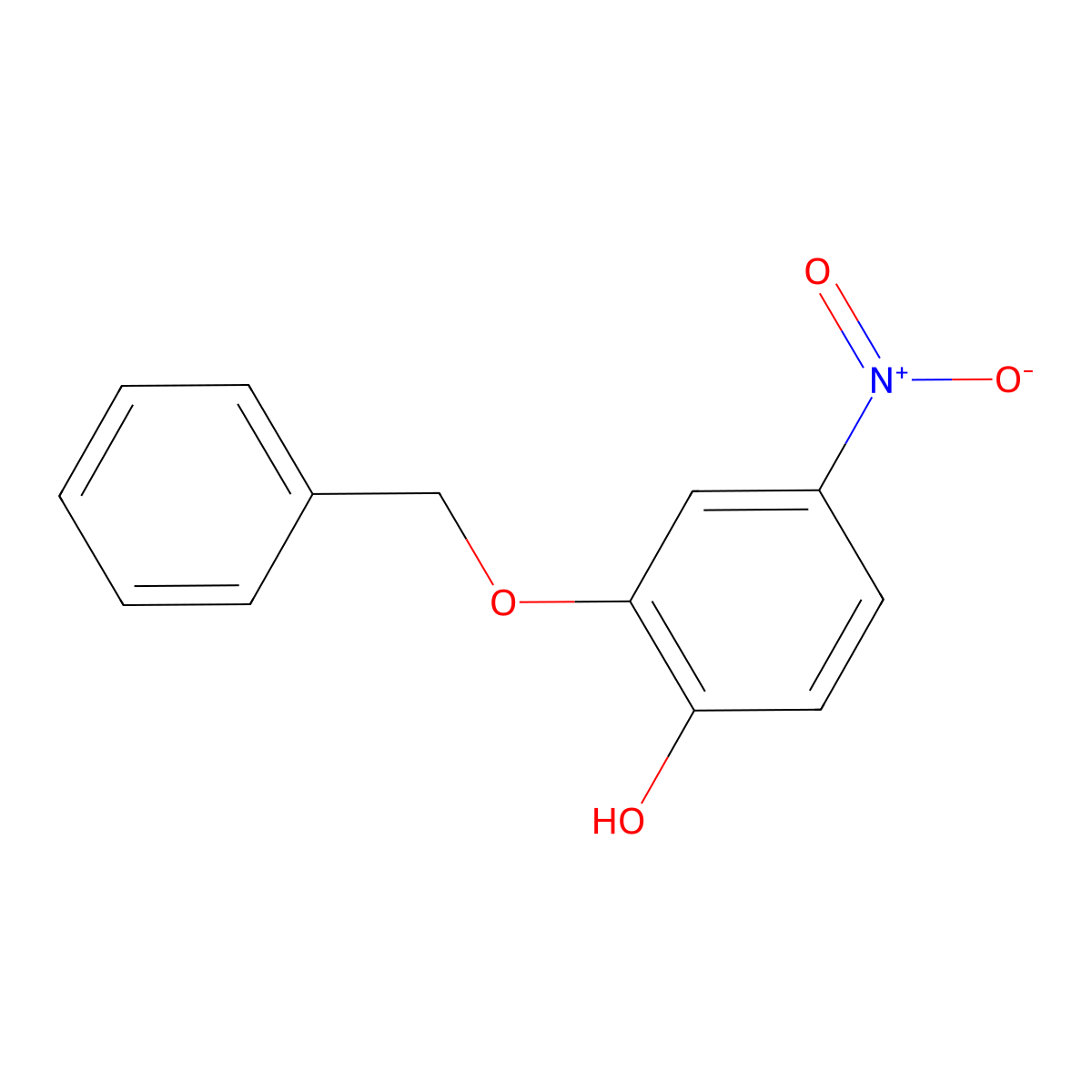 2-(Benzyloxy)-4-nitrophenol molecular structure, CAS 50352-33-5