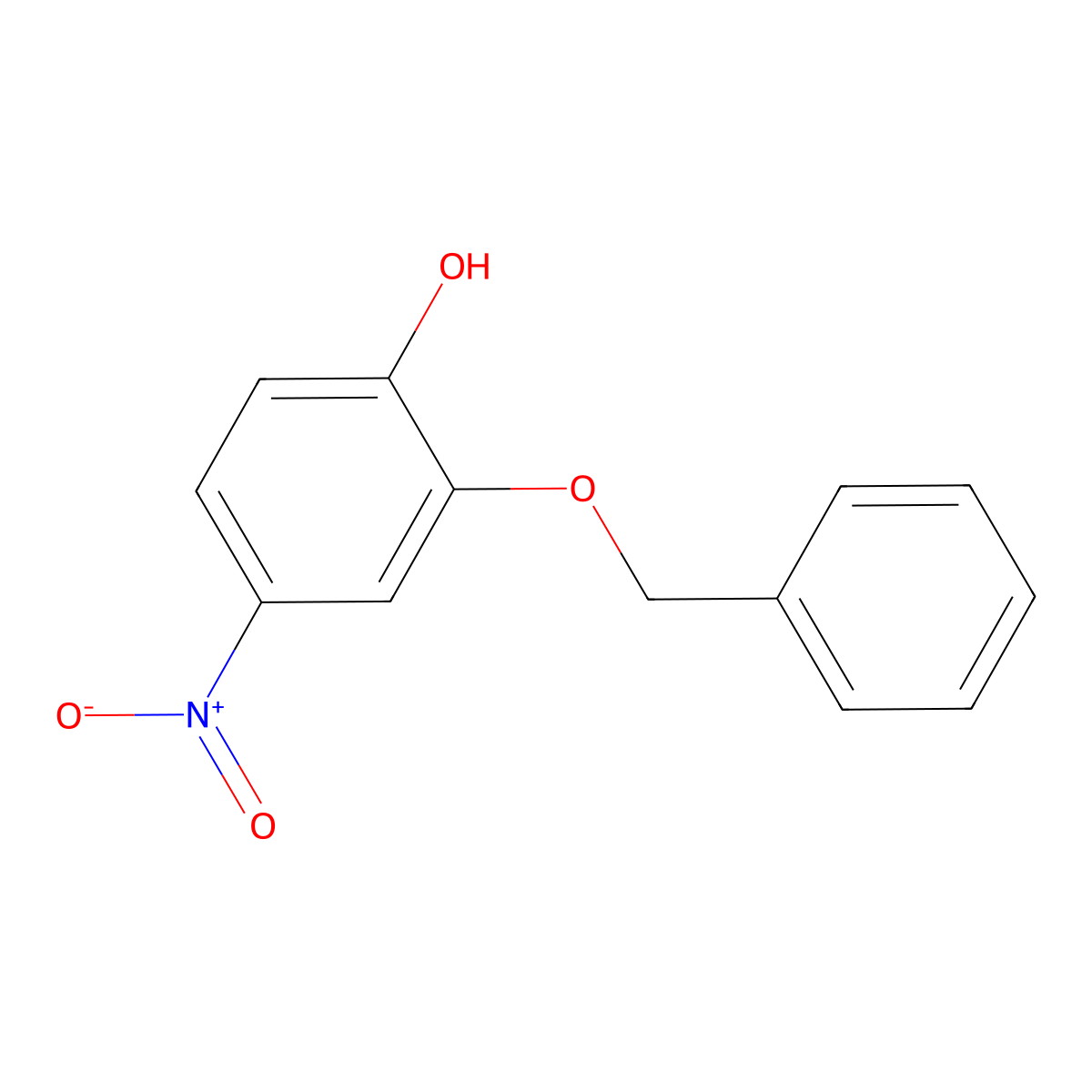 2-(Benzyloxy)-4-nitrophenol molecular structure, CAS 50352-33-5