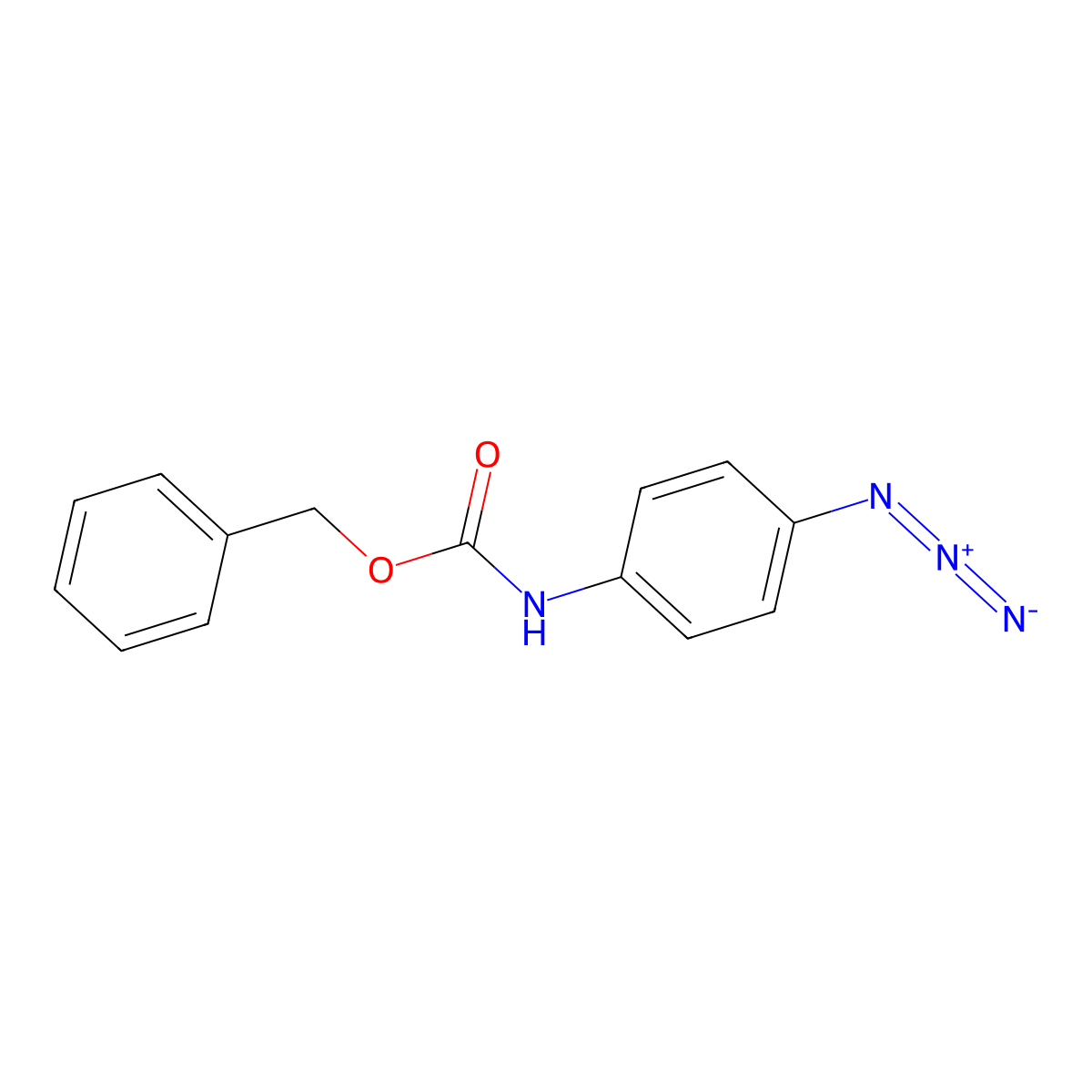 benzyl N-(4-azidophenyl)carbamate molecular structure, CAS 503524-42-3